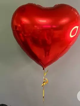 Гелиевый шар красное сердце 